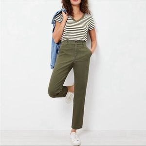 Loft Perfect Straight Pants- Green- Size 2
